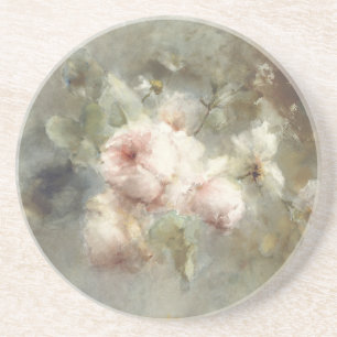 Vintage Floral Painting  Coaster