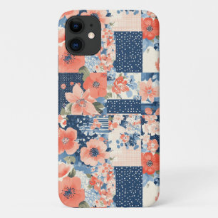 Vintage Floral Patchwork Pattern (11) iPhone 11 Case