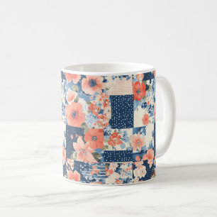Vintage Floral Patchwork Pattern (11) Coffee Mug