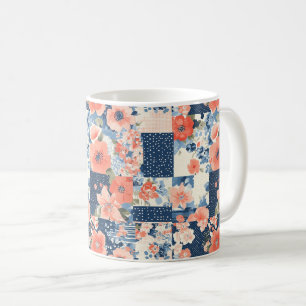 Vintage Floral Patchwork Pattern (11) Coffee Mug
