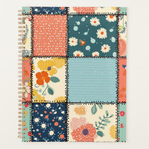 Vintage Floral Patchwork Pattern (6) Planner