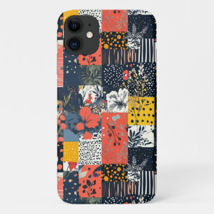 Vintage Floral Patchwork Pattern (7) iPhone 11 Case