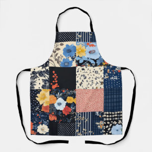 Vintage Floral Patchwork Pattern (9) Apron