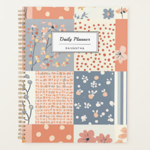 Vintage Floral Patchwork Pattern - Pastel (4) Planner