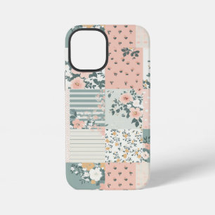 Vintage Floral Patchwork Pattern - Pastel iPhone 12 Mini Case