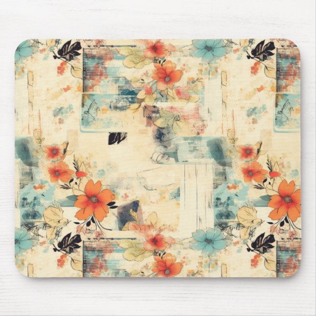 Vintage Floral Pattern (2) Mouse Pad (Front)