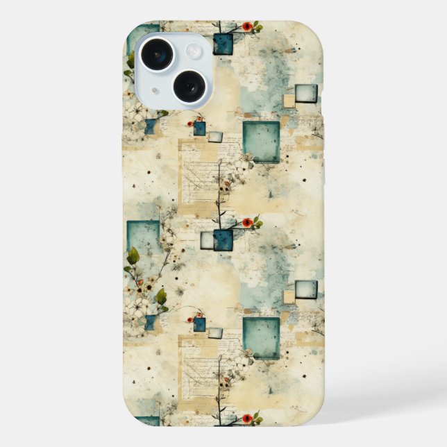 Vintage Floral Pattern (5) iPhone Case (Back)