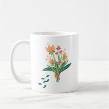 Vintage Floral Pattern Coffee Cups