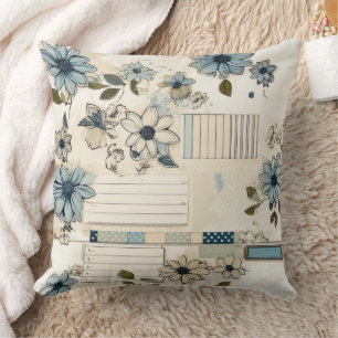 Vintage Floral Pattern Cushion