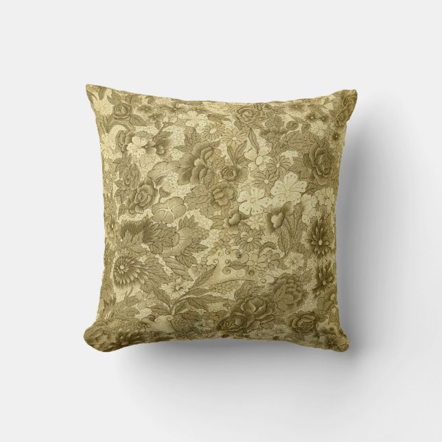 vintage floral pattern cushion (Front)