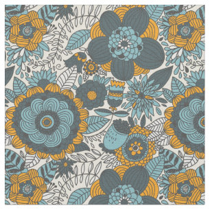 Vintage floral pattern fabric
