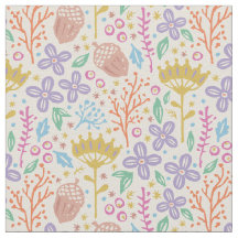 Vintage floral pattern in boho style.