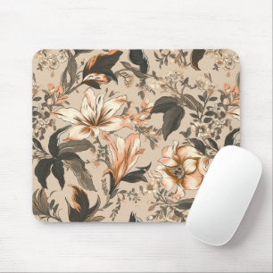Vintage Floral Pattern Mousepad