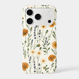 Vintage Floral Pattern Muted iPhone Case
