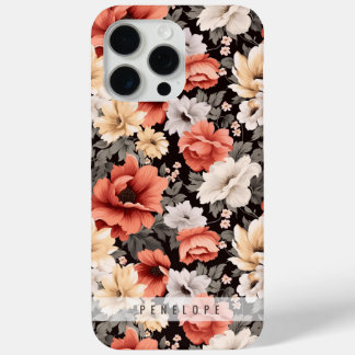 Vintage floral pattern  personalised iPhone case  