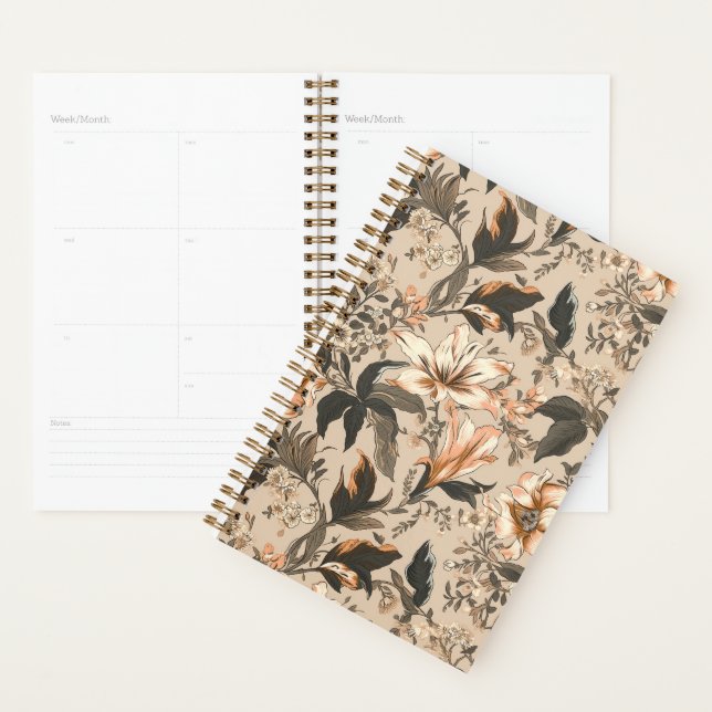 Vintage Floral Pattern Planner (Display)