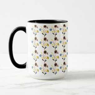 Vintage Floral Pattern – Retro Botanical Seamless  Mug