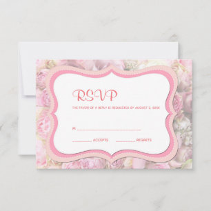 Vintage Floral Pattern RSVP Card