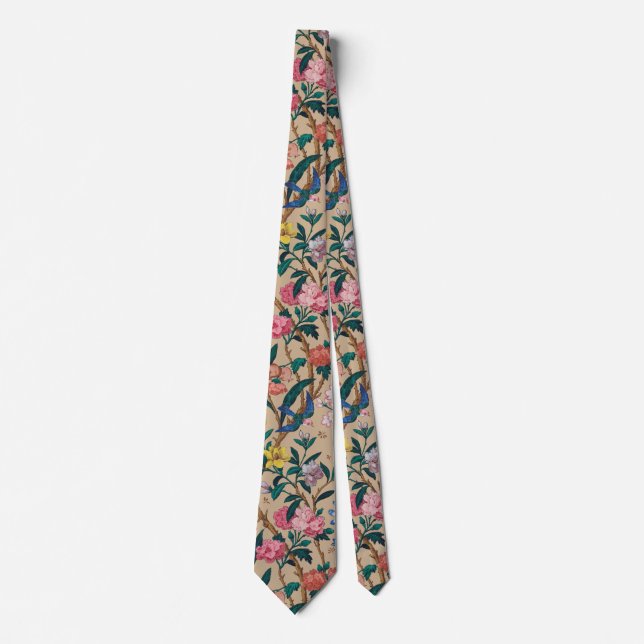 Vintage Floral Pattern Tie (Front)