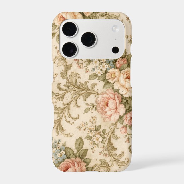 Vintage Floral Pattern Wallpaper  (Back)