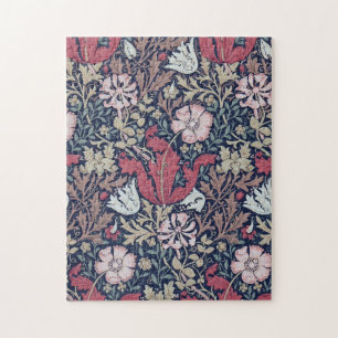 Vintage Floral Pattern, William Morris Jigsaw Puzzle