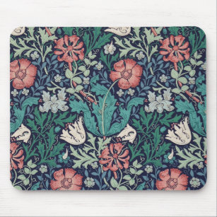 Vintage Floral Pattern, William Morris Mouse Pad