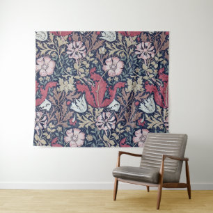 Vintage Floral Pattern, William Morris Tapestry
