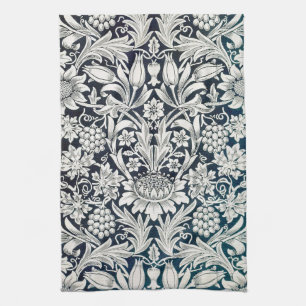 Vintage Floral Pattern, William Morris Tea Towel