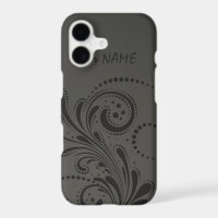 Vintage Floral Pattern with Name