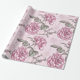 Vintage Floral pattern Wrapping Paper
