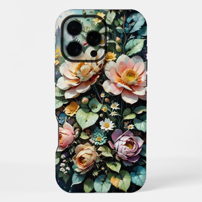 Vintage Floral Patterns iPhone Case (Back)
