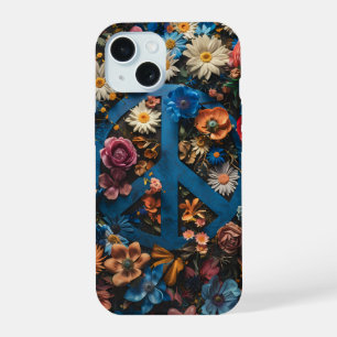 Vintage Floral Peace Sign Phone Case