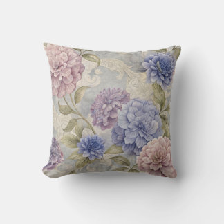 Vintage Floral Peony Cushion