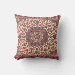 Vintage Floral Persian Carpet Pattern Cushion