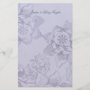 Vintage Floral Personalised Thank You Stationery