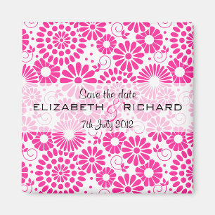 Vintage floral pink Magnet