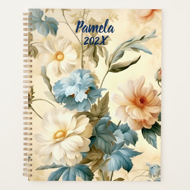 Vintage Floral Planner (Front)