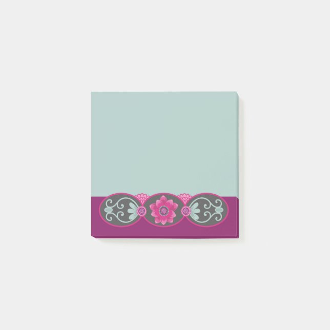 Vintage Floral Post It Notes (Front)