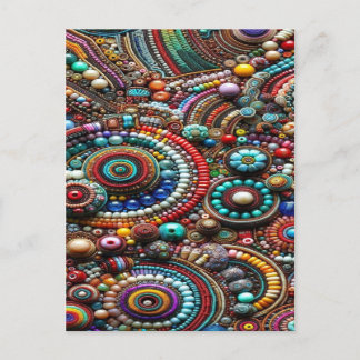 vintage floral postcard