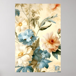 Vintage Floral Poster