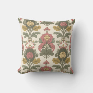 vintage floral print cushion