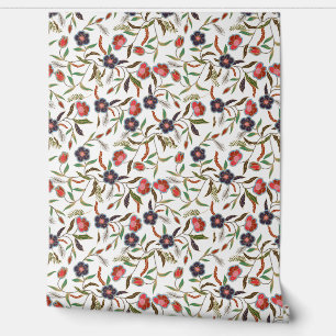 Vintage Floral Print Pattern Wallpaper