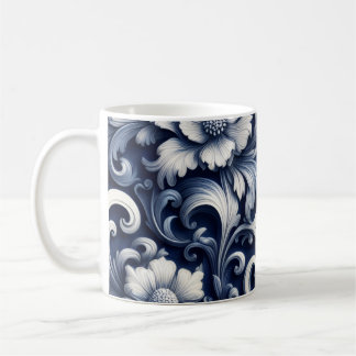 Vintage Floral Printed Color Changing Coffee Mug