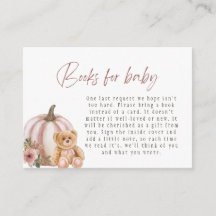 Vintage Floral Pumpkin Teddy Bear Books For Baby