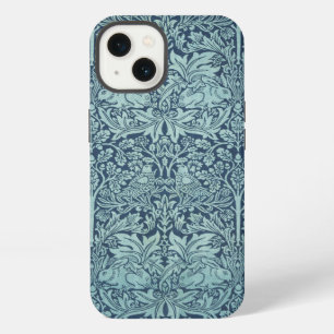 Vintage Floral Rabbit Birds Pattern iPhone Case