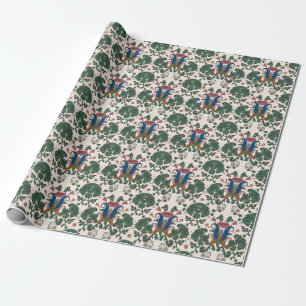 Vintage floral renaissance wallpaper. wrapping paper