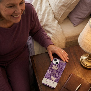 Vintage Floral Retirement Gifts for Mum Violet Case-Mate iPhone 14 Case