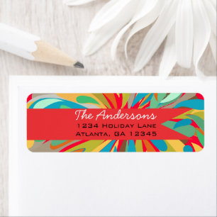 Vintage Floral Return Address Label