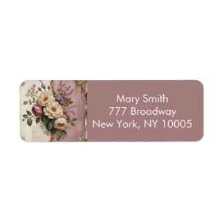 Vintage Floral - Return Address Label