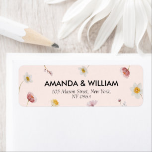Vintage Floral Return Address Labels